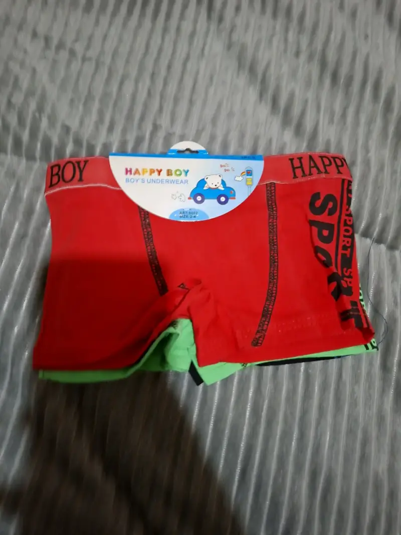Calzoncillos Happy Boy rojos para niños