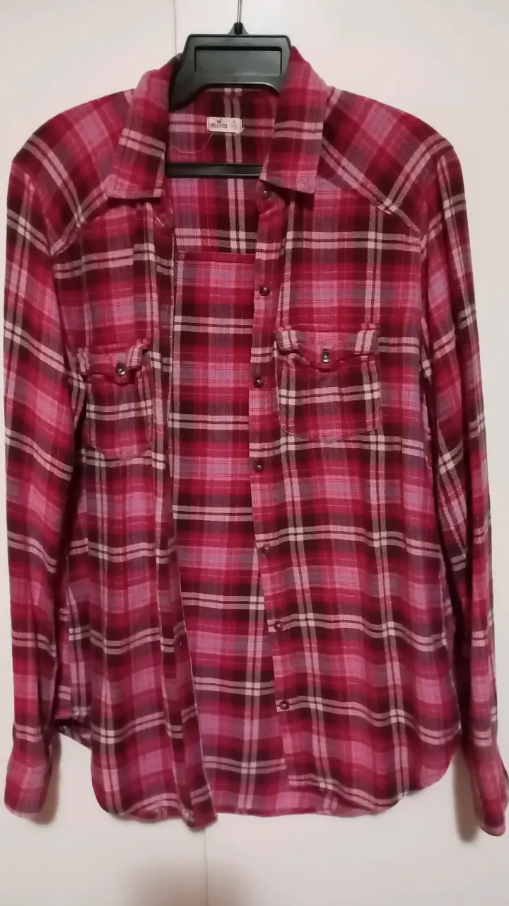 Camisa a cuadros roja - 1