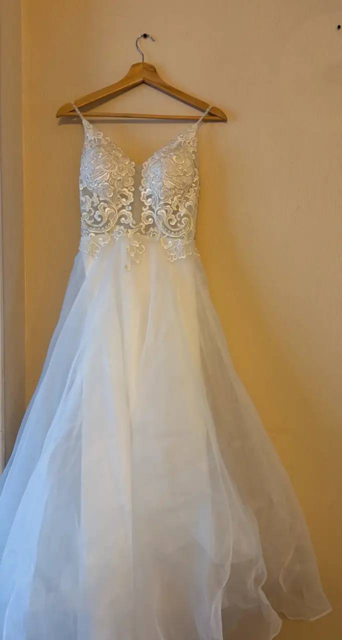 Vestido de novia elegante blanco - 2