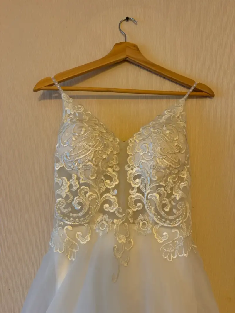 Vestido de novia elegante blanco - 3
