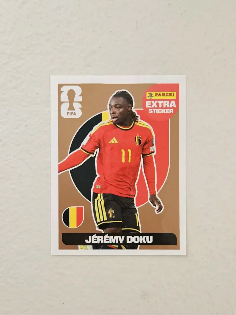 Extra Sticker Jérémy Doku Panini FIFA 26 - 1