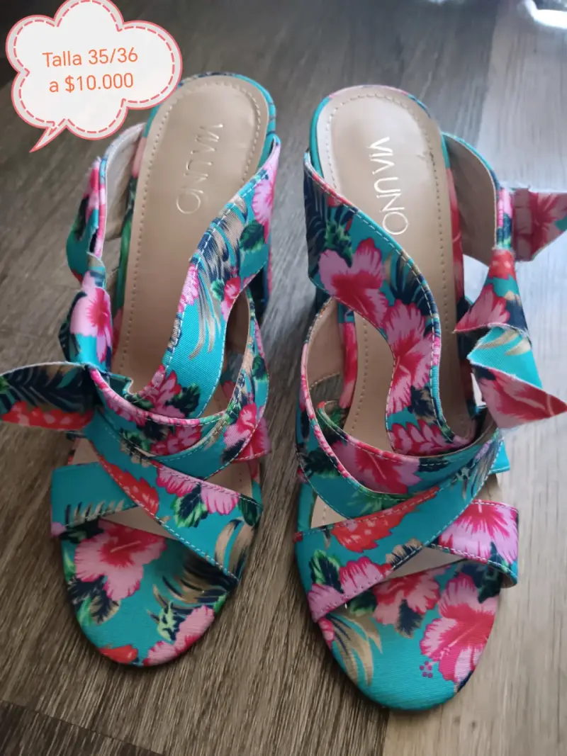 Sandalias florales talla 35/36
