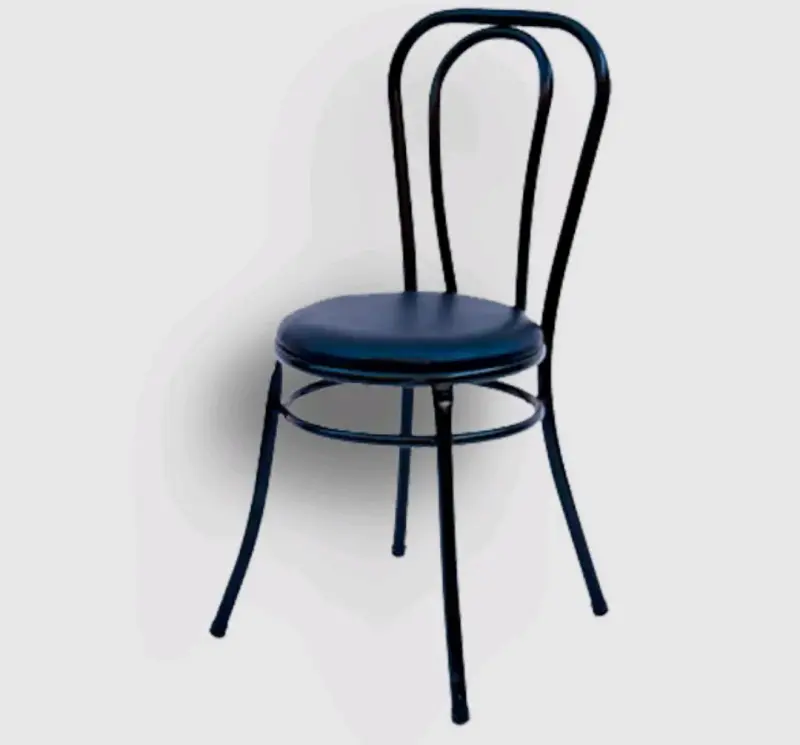 Silla de metal negra - 1