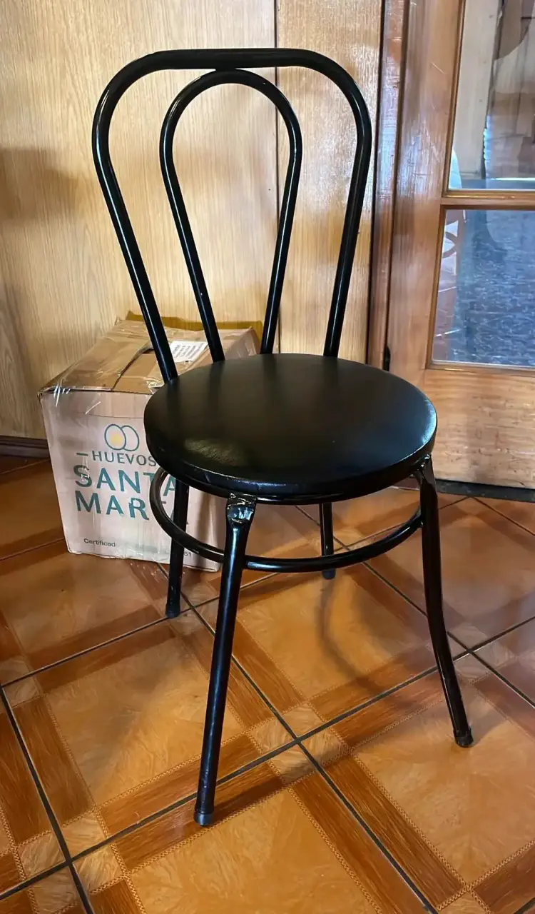Silla de metal negra - 2