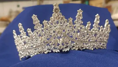 Tiaras de cristales doradas - miniatura 3