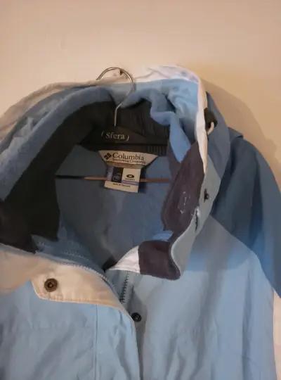 Chaqueta azul Columbia impermeable - miniatura 1
