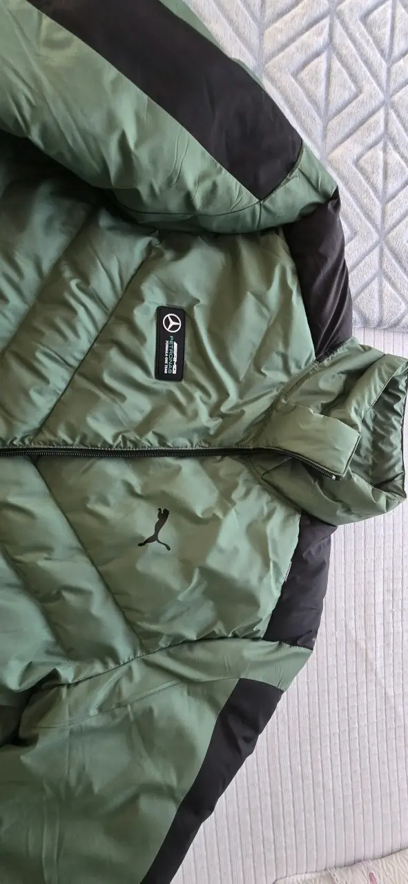 Parka verde acolchada - 3