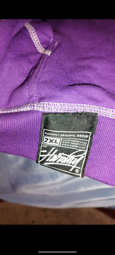 Polerón morado con capucha marca HARDFLY - miniatura 3