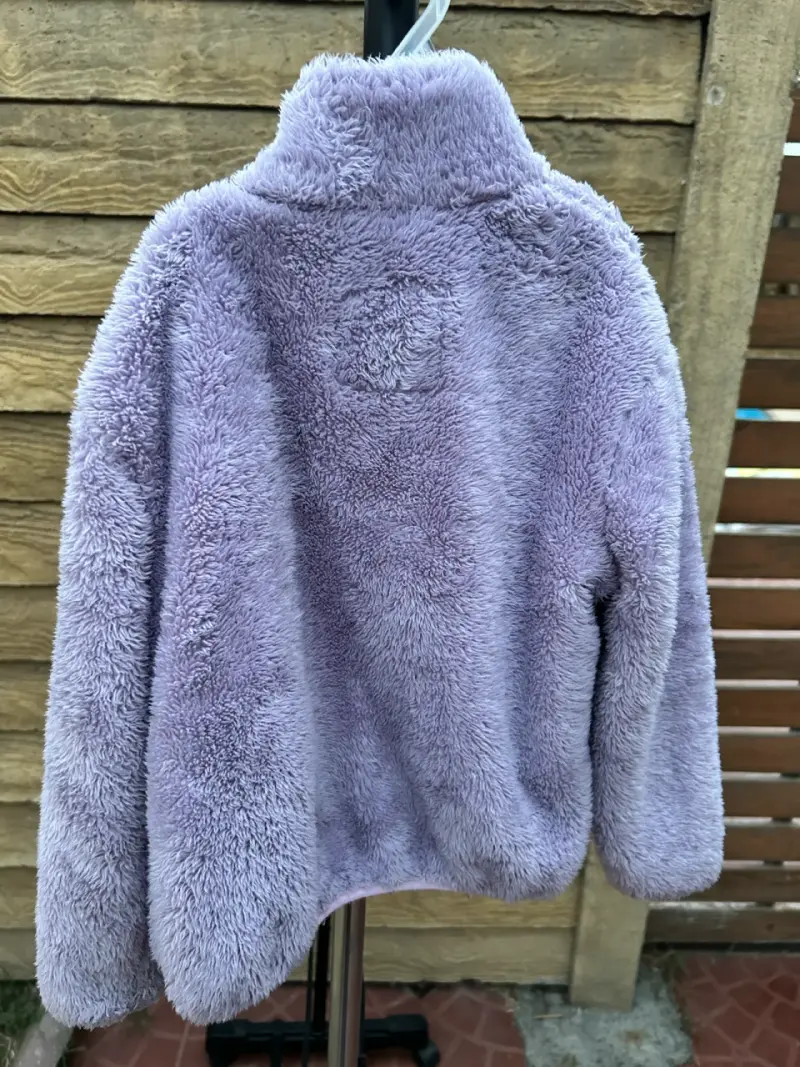 Chaqueta peluda infantil lila, talla 4💜 - 4
