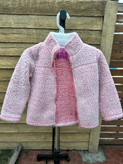 Chaqueta de polar rosada para niña, talla 4🩷 - miniatura 1