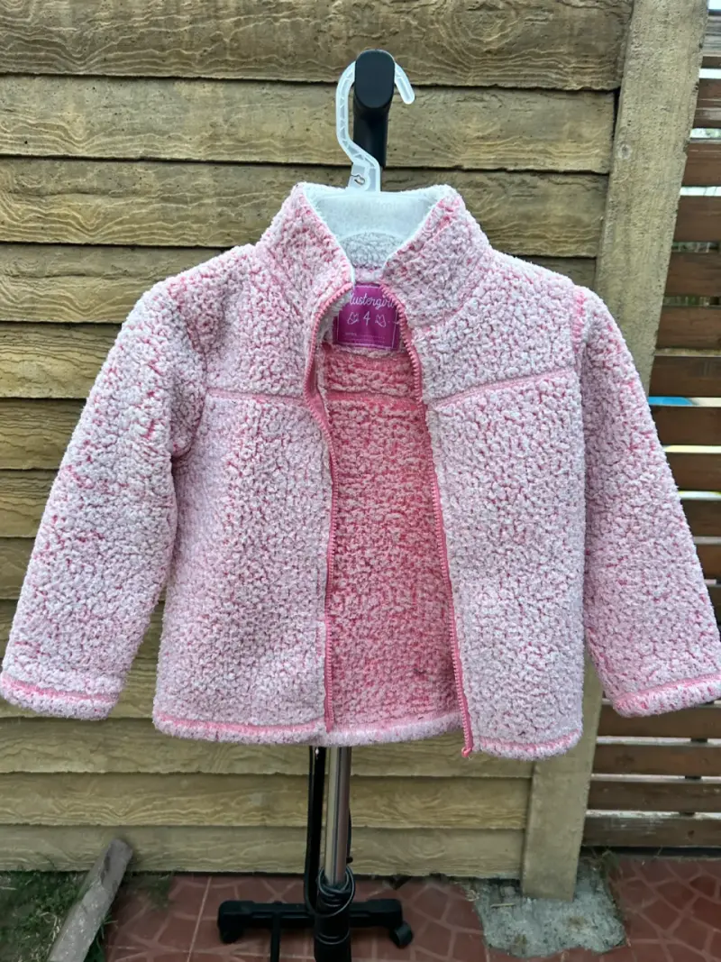 Chaqueta de polar rosada para niña, talla 4🩷 - 3