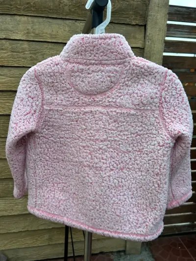 Chaqueta de polar rosada para niña, talla 4🩷 - miniatura 4