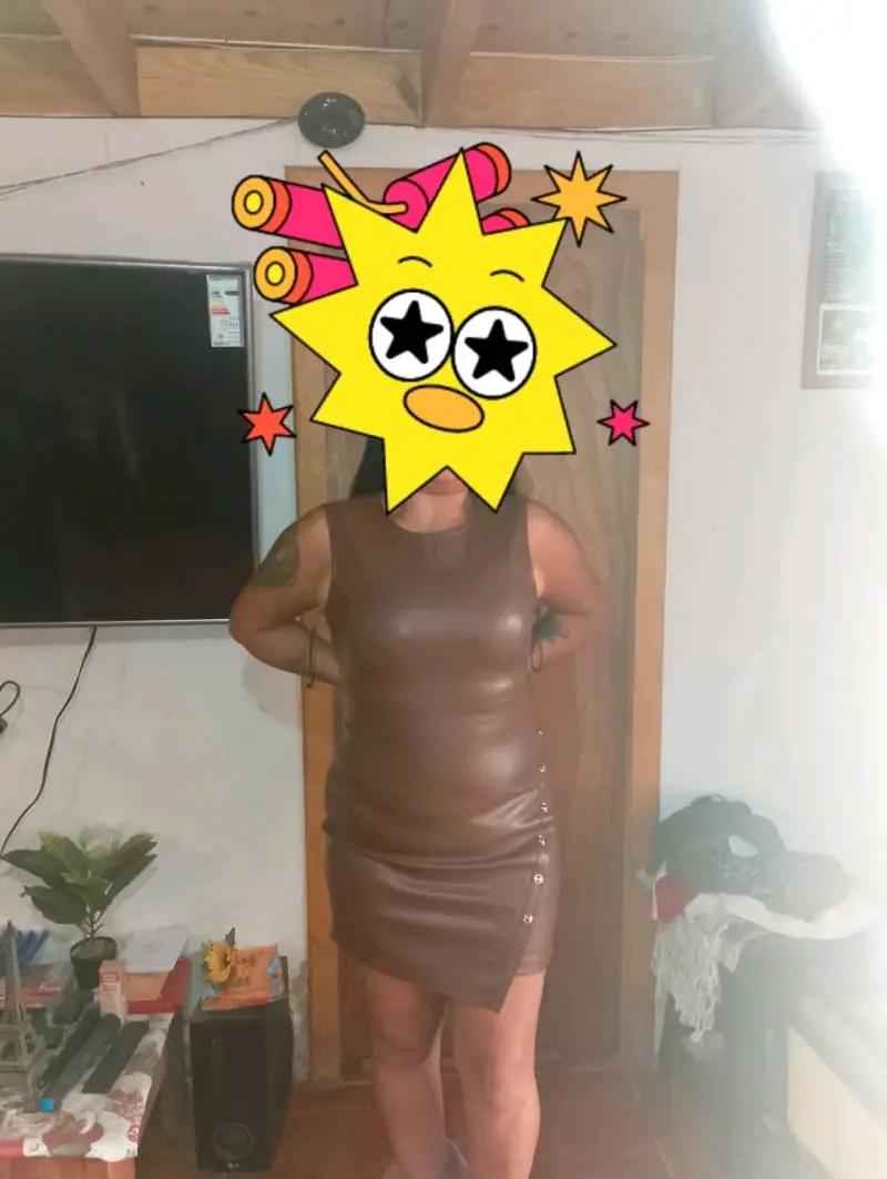 Vestido marrón sin mangas - 2