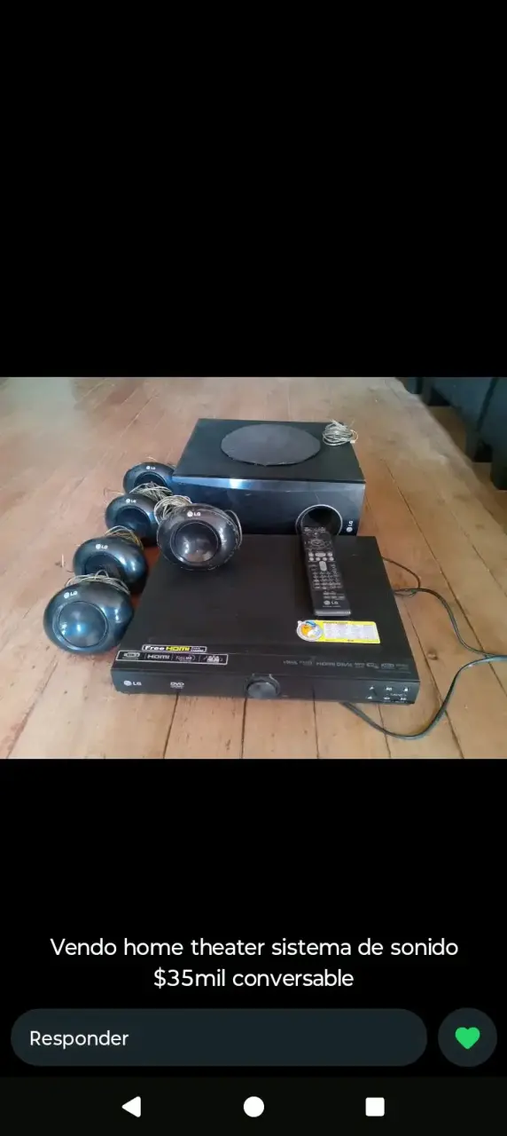 Sistema de sonido home theater LG