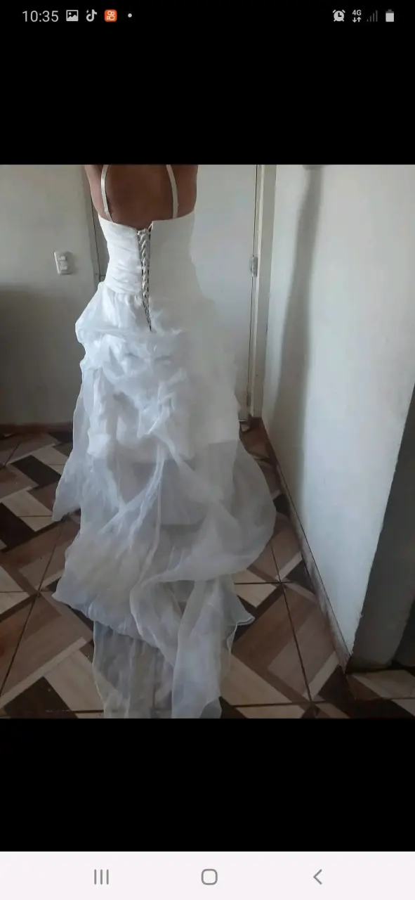 Vestido de novia blanco elegante - 2