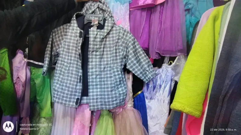 Chaqueta infantil a cuadros