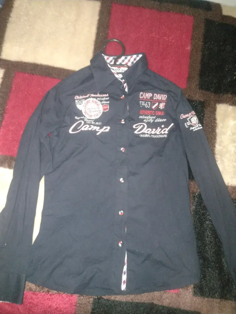 Camisa azul marino Camp David original talla xs - 1