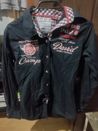 Camisa azul marino Camp David original talla xs - miniatura 3