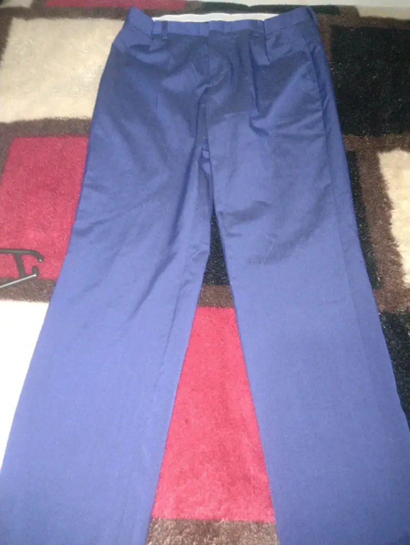 Pantalones de traje (formales) azul rey talla S - 1