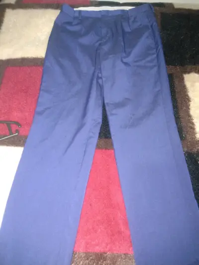 Pantalones de traje (formales) azul rey talla S - miniatura 1