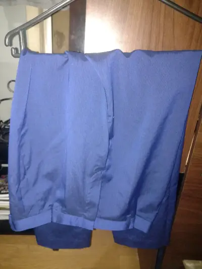 Pantalones de traje (formales) azul rey talla S - miniatura 2