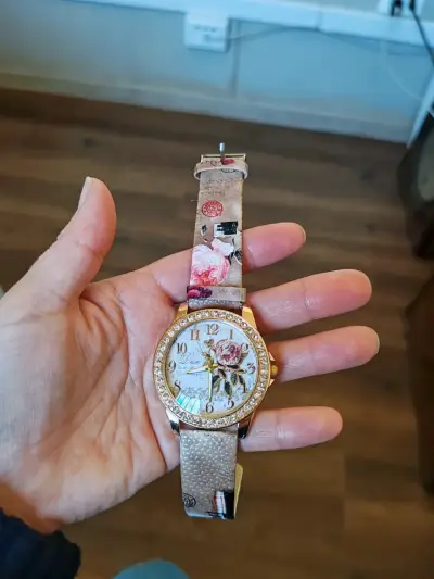 Reloj floral con cristales y set reloj - miniatura 1