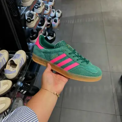 Zapatillas verdes Adidas Gazelle - miniatura 1