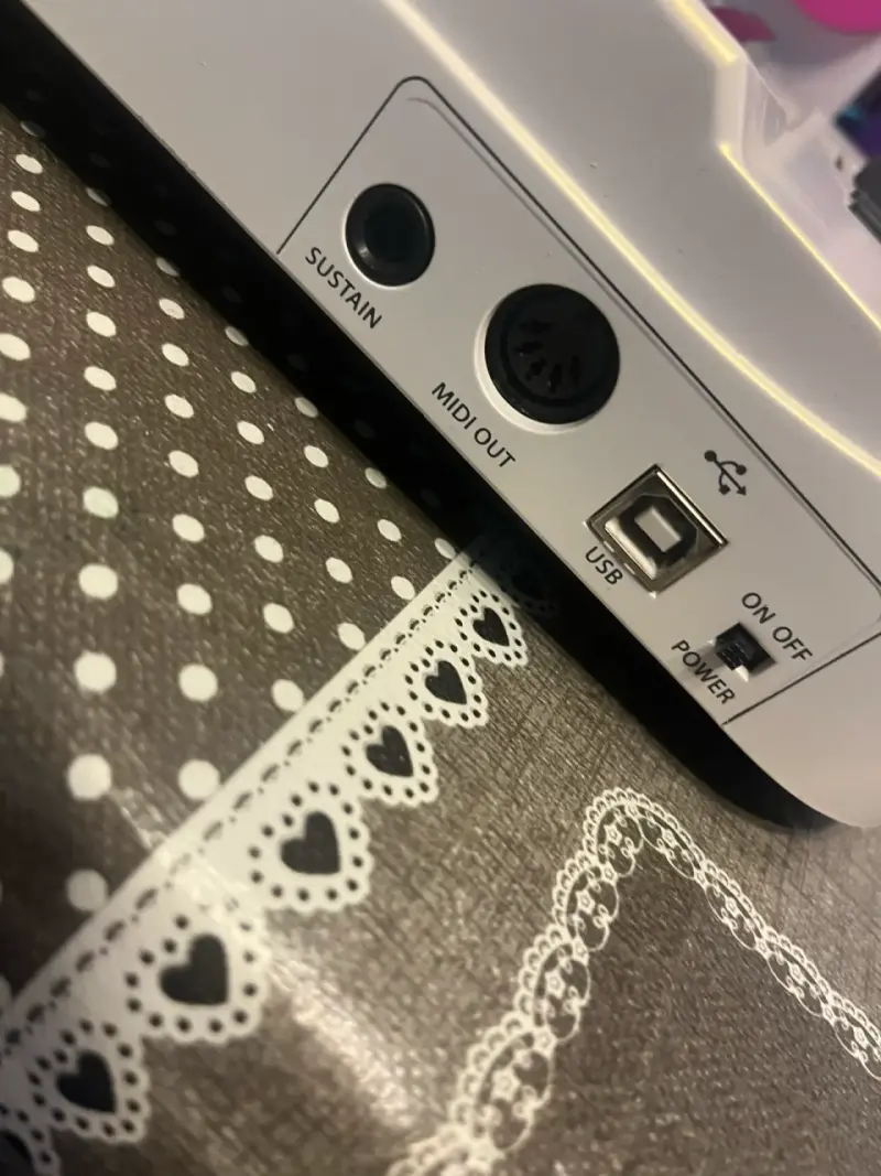 Teclado controlador MIDI blanco - 2