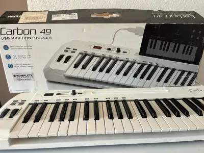 Teclado controlador MIDI blanco - miniatura 4