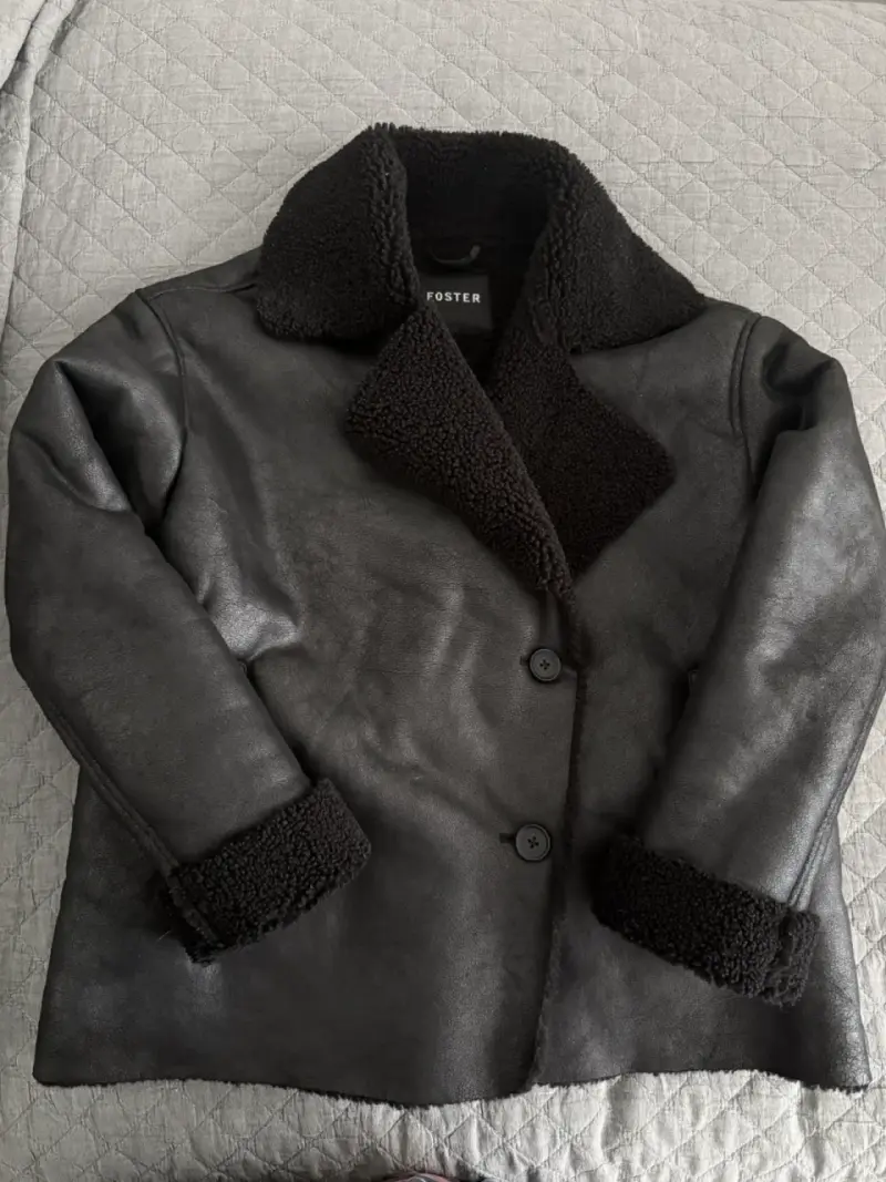 Chaqueta Aviadora Foster negra