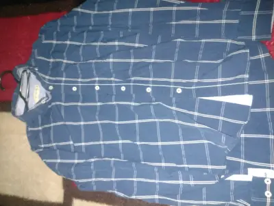Camisa azul a cuadros Potros talla M - miniatura 1
