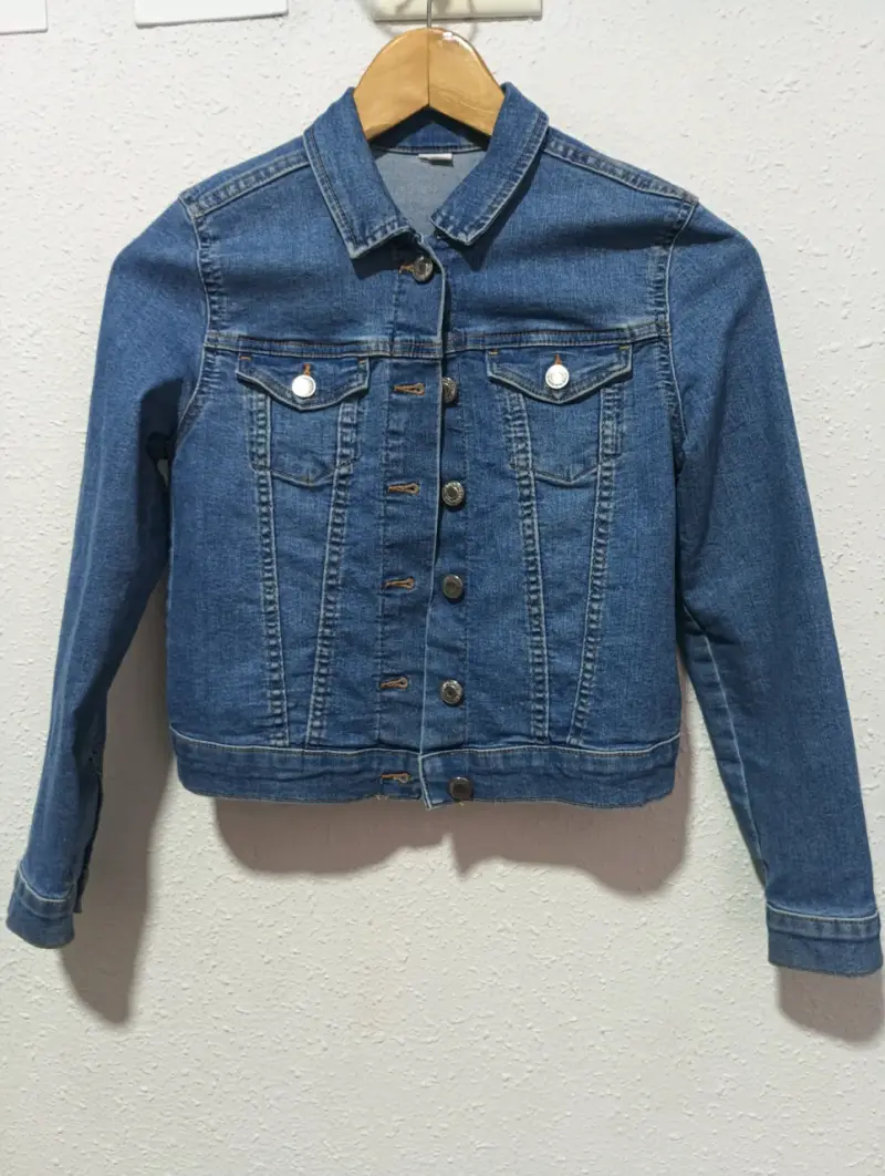 Chaqueta de mezclilla azul