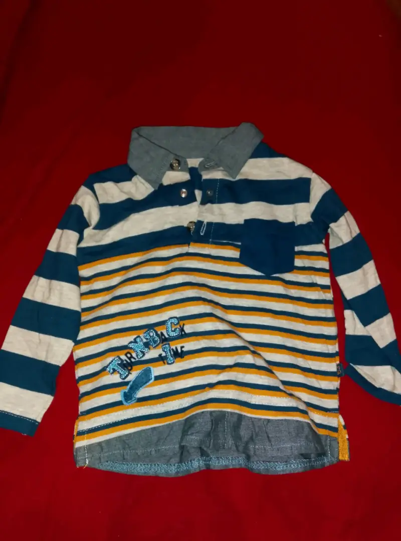 Polera roja infantil estampada - 4