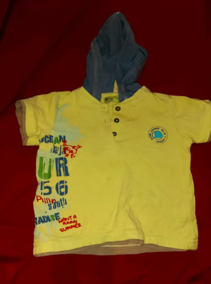 Polera roja infantil estampada - 5