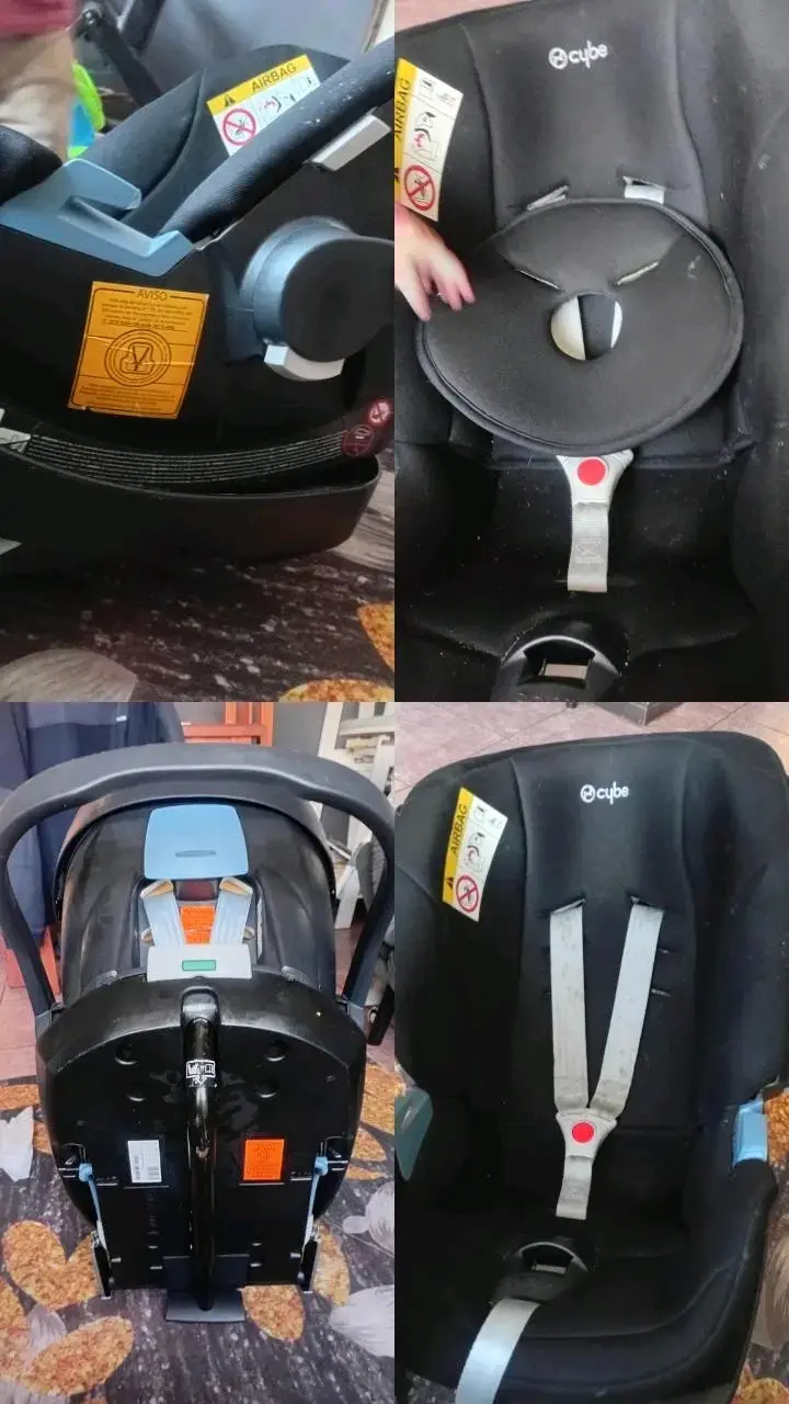 Silla de auto para bebé negra - 2