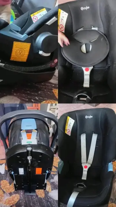 Silla de auto para bebé negra - miniatura 2