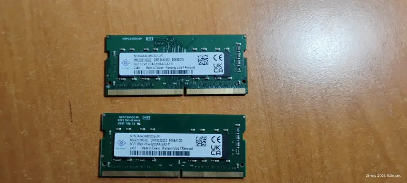 RAM DDR4/DDR3 / SSD NVME / HDD - 2