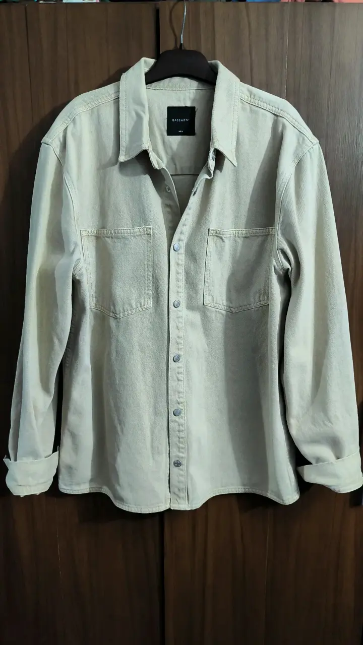 Camisa/chaqueta beige unisex XL - 1