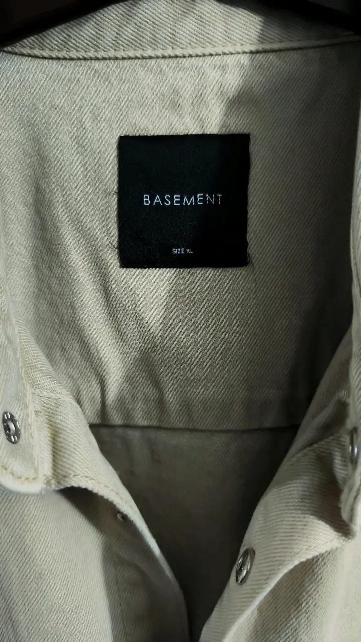 Camisa/chaqueta beige unisex XL - 2