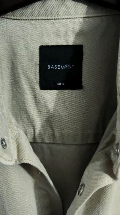 Camisa/chaqueta beige unisex XL - miniatura 2