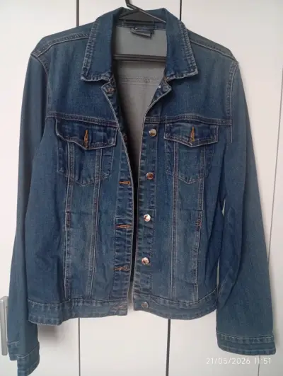 Chaqueta de mezclilla azul - miniatura 1