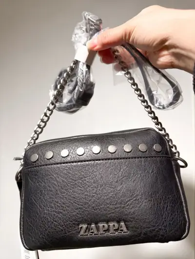 Cartera negra con tachas Zappa - miniatura 3