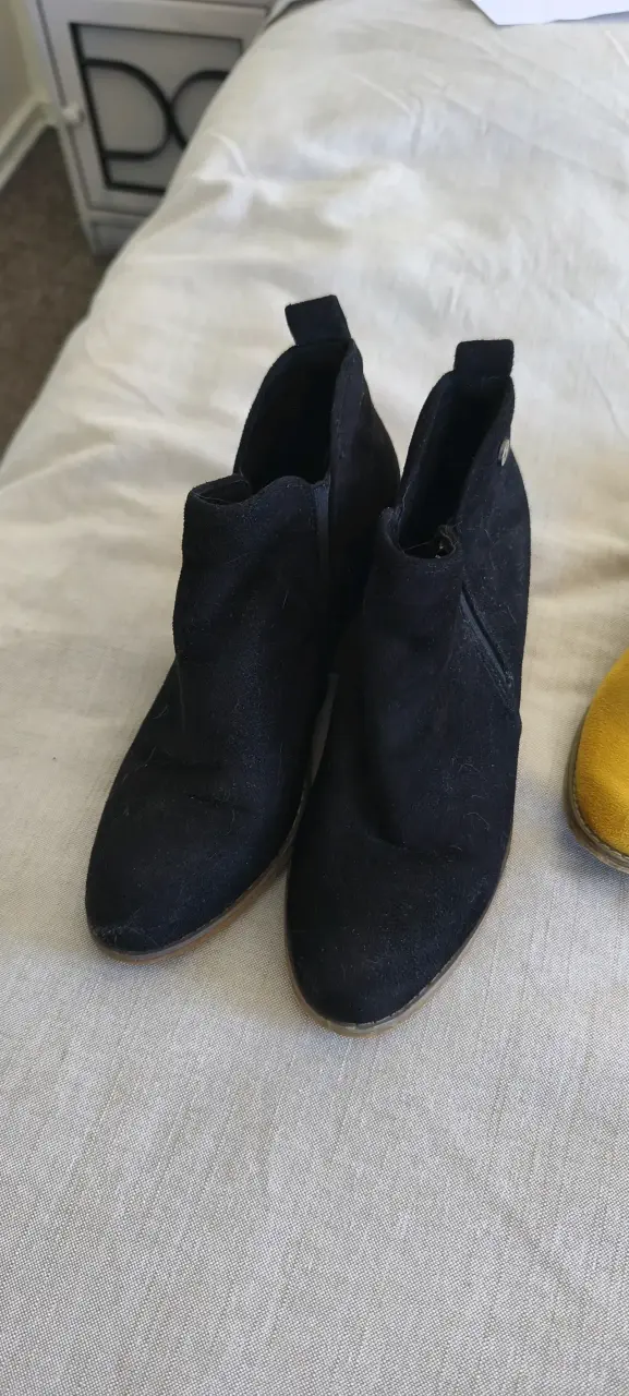 Botines negros de gamuza - 1