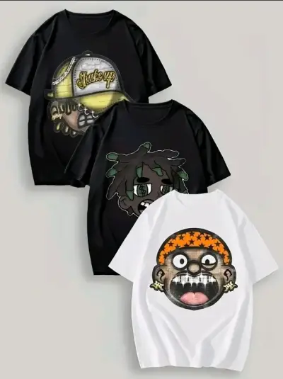 Poleras estampadas de caricaturas talla M - miniatura 1