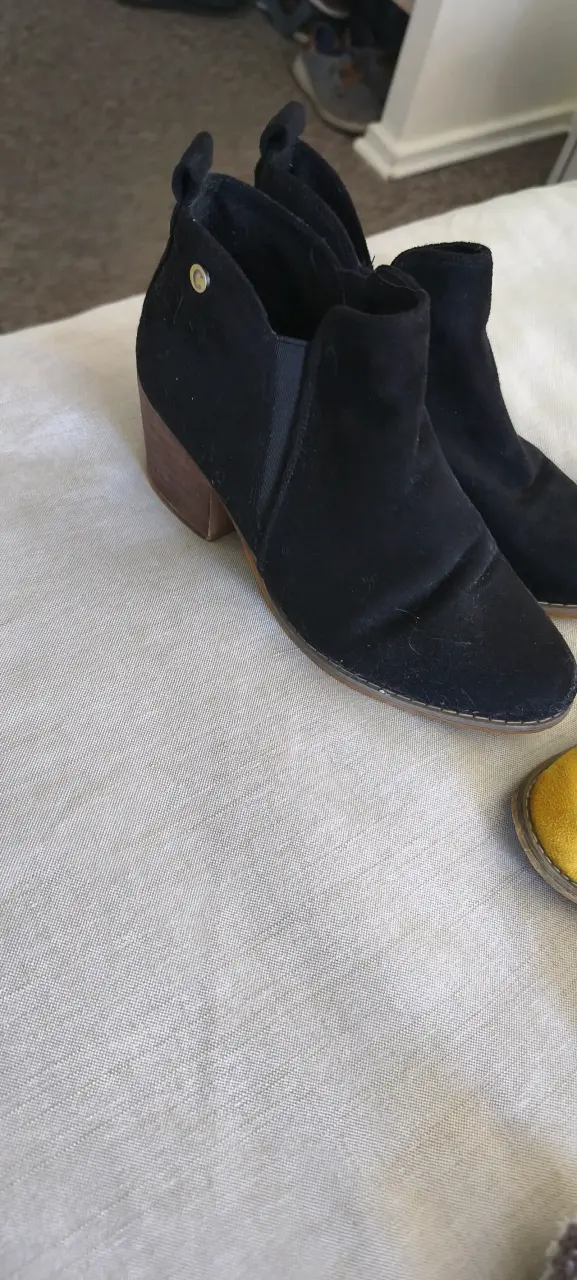 Botines negros de gamuza - 2