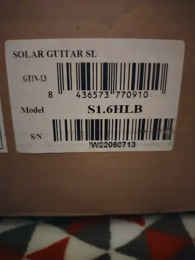 Guitarra prácticamente nueva solar s 1.6 HLB - miniatura 3