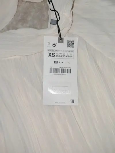 Blusa blanca elegante XS - miniatura 3