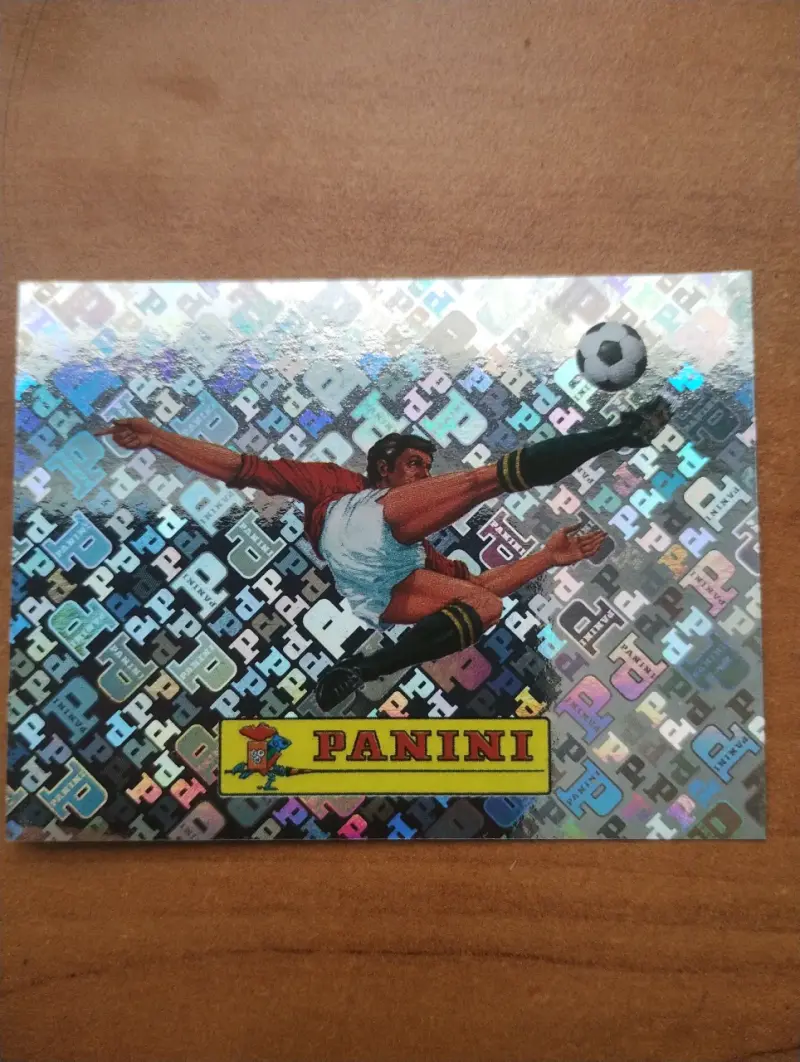 Lámina holográfica Panini fútbol
