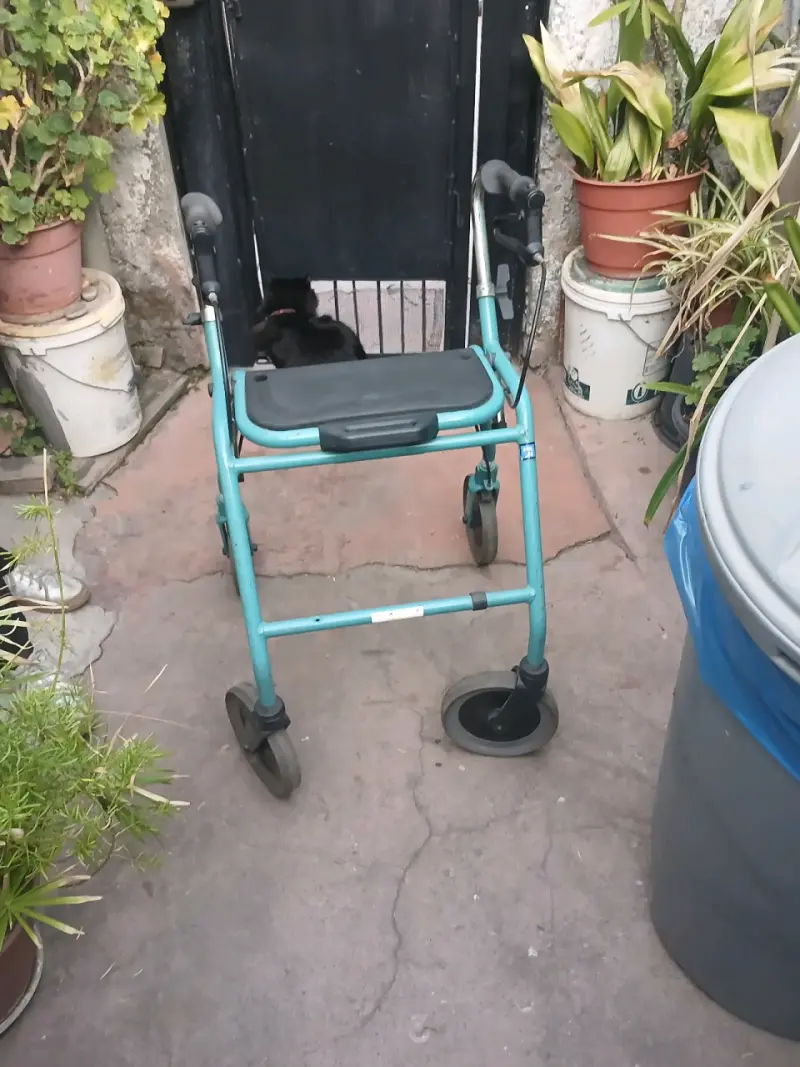 Andador plegable azul - 1