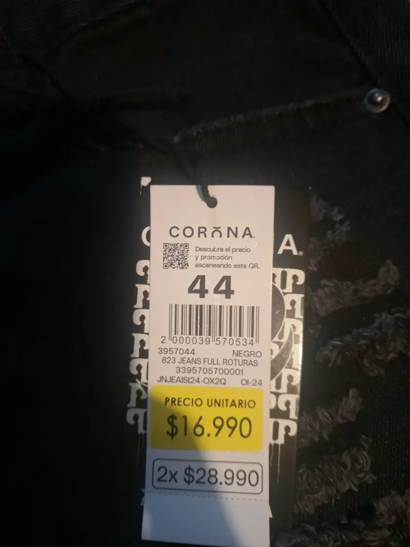 Jeans negros desgastados mujer - 2